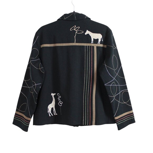 Tanjay Textured Animal Pattern Cotton Twill Jacket - Picture 2 of 16